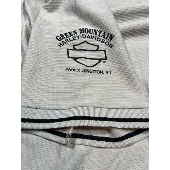 Harley Davidson Beige Short Sleeve Polo Men's Size 2XL - Picture 6 of 6